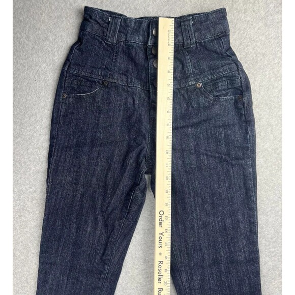 Forever 21 Jeans Womens 25 Blue High Rise Button Fly Bootcut Y2K Retro Casual - Picture 8 of 12